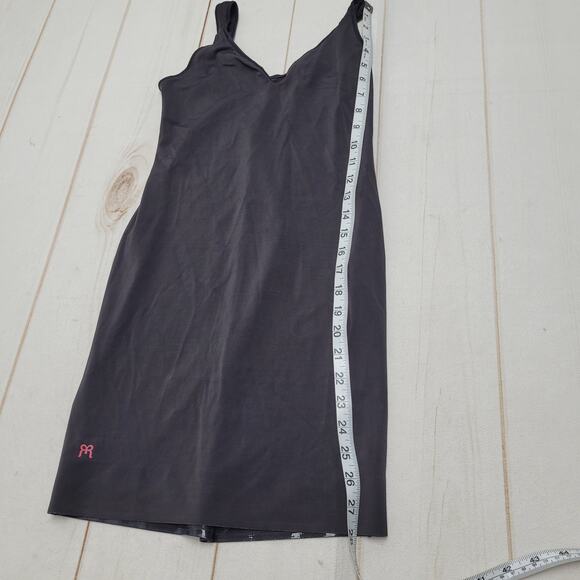 Ruby Ribbon black V neck mini slip dress - Picture 3 of 6